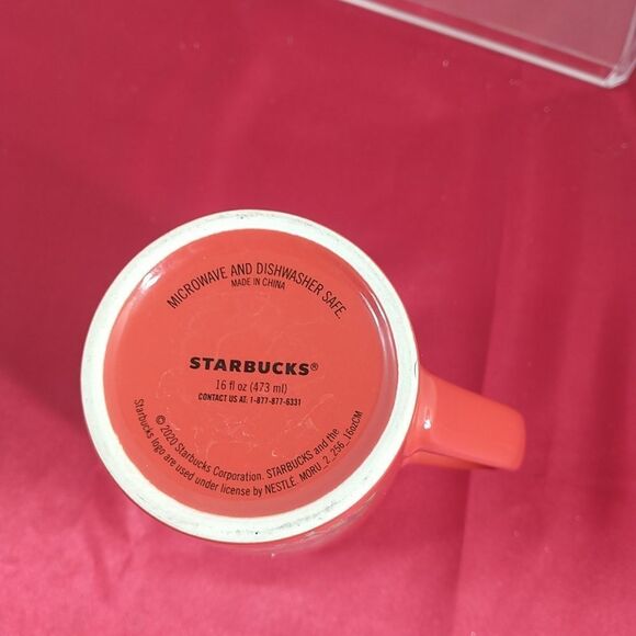 Starbucks 2020 Christmas Tree Red Tall Latte Coffee Mug Cup 16 oz. - Picture 4 of 7